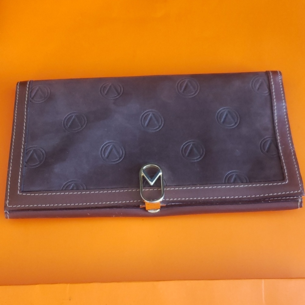 Suede/ leather wallet